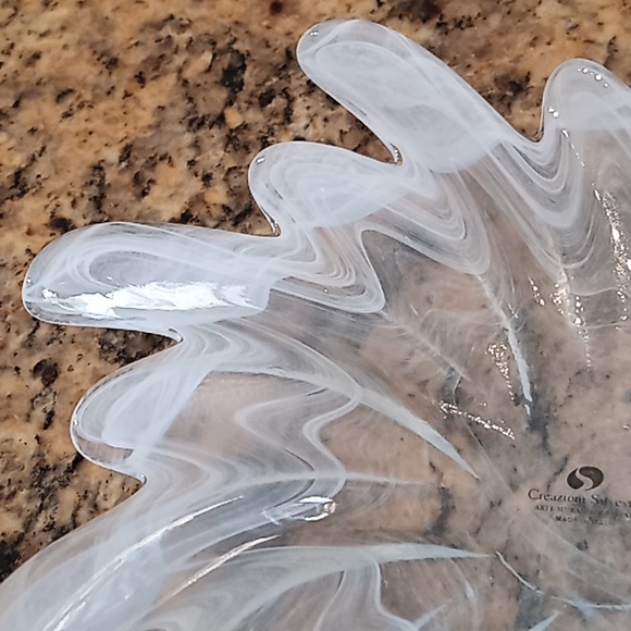 Vintage ARTE MURANO Crystal. By, Creazioni Silverstri. ITALY. Fanciful Shape. - Picture 13 of 16